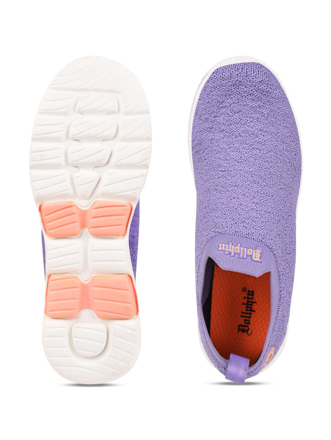 purple flyknit laceup sports shoes - 20051832 -  Standard Image - 5