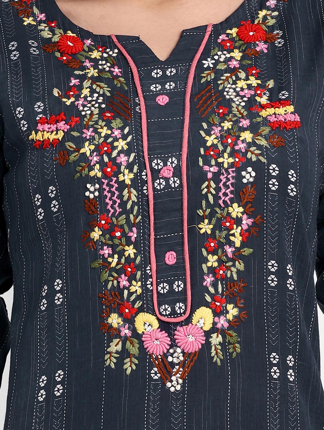 women's straight kurta - 20051925 - Standard Image - 3