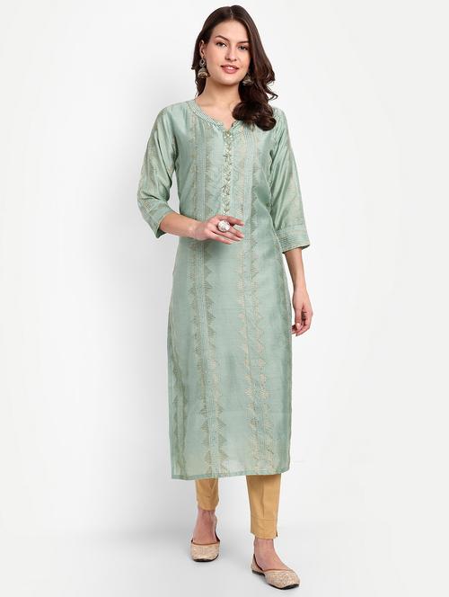 women's straight kurta - 20051937 - Standard Image - 0