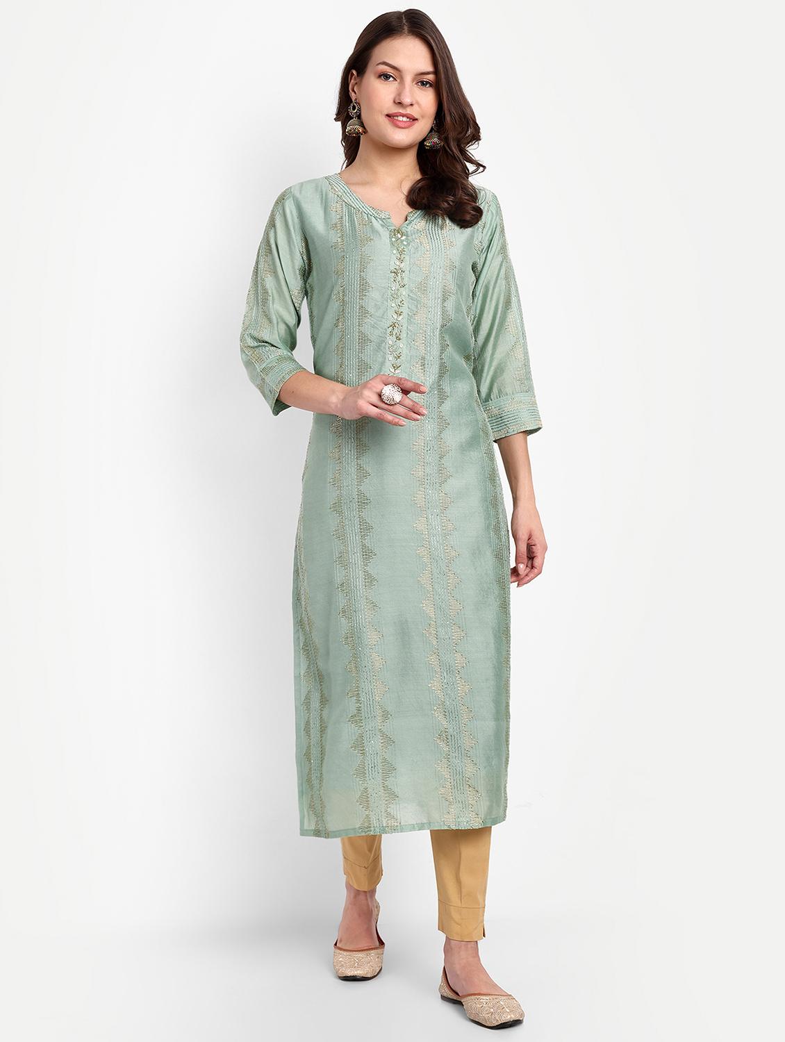 women's straight kurta - 20051937 - Zoom Image - 0