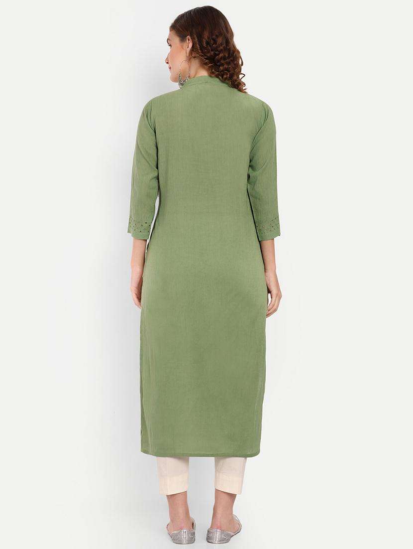 women's straight kurta - 20051951 -  Standard Image - 3