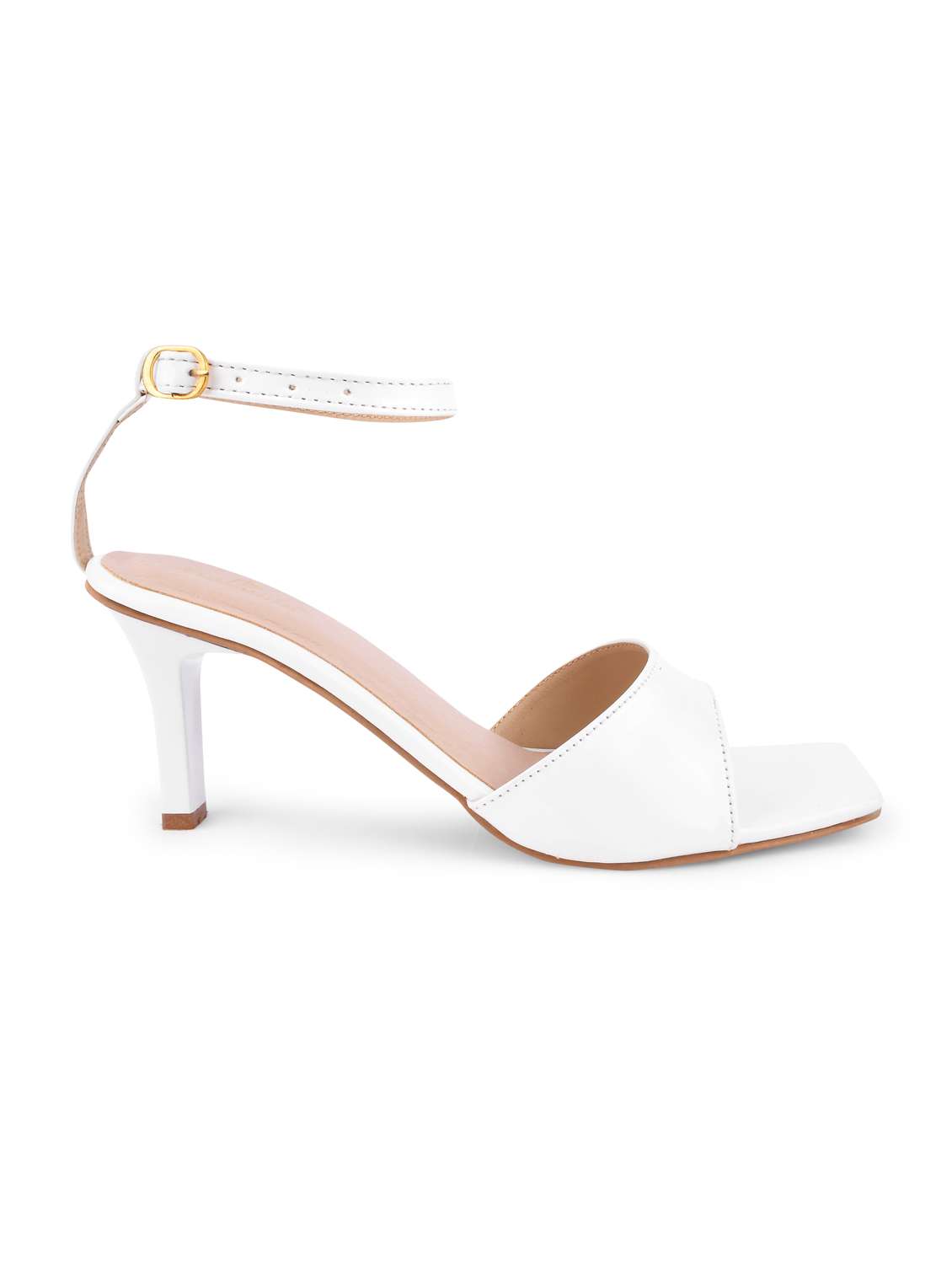 white patent leather ankle strap sandals - 20052082 -  Standard Image - 3