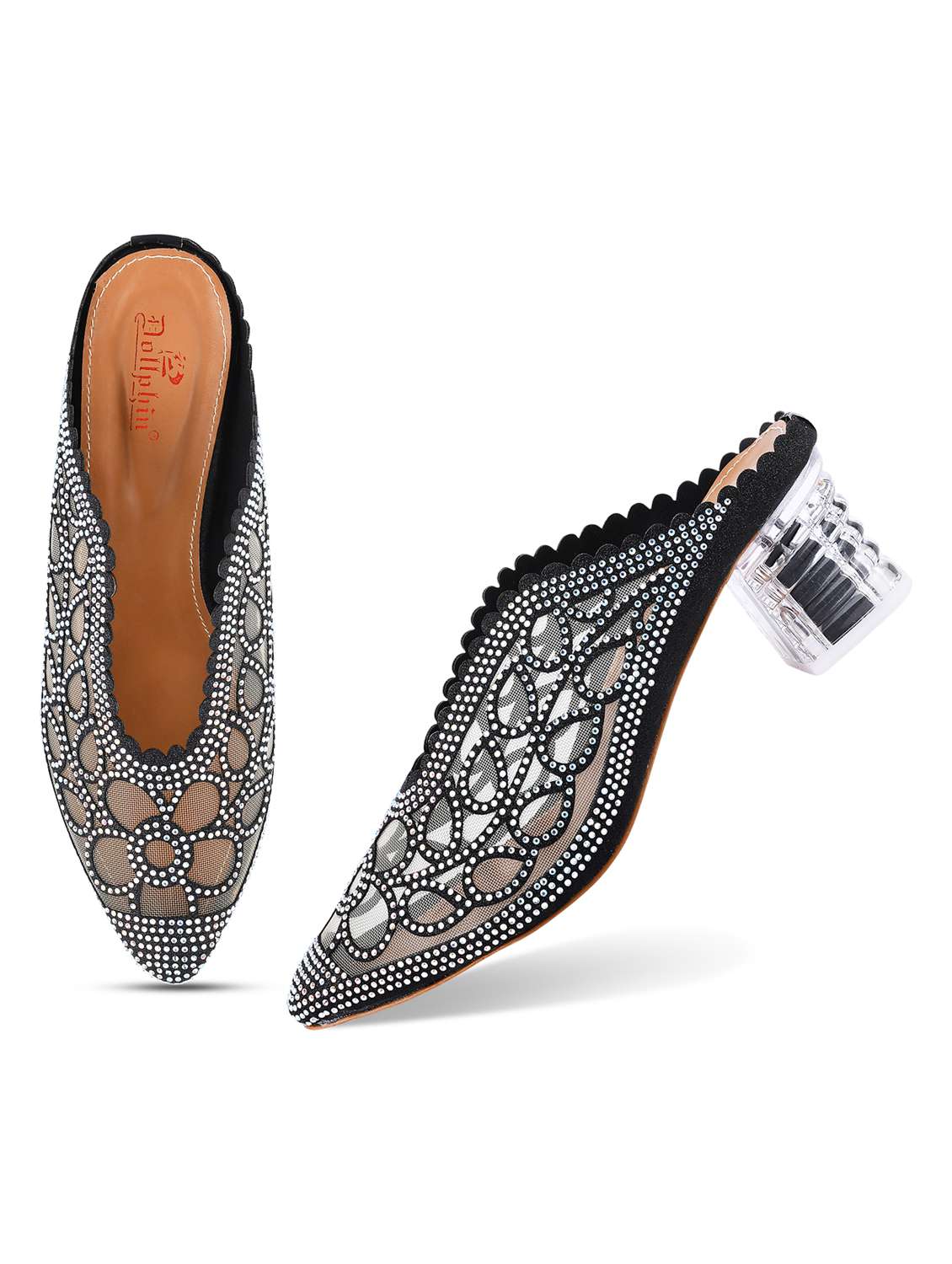Black Pu Mules
