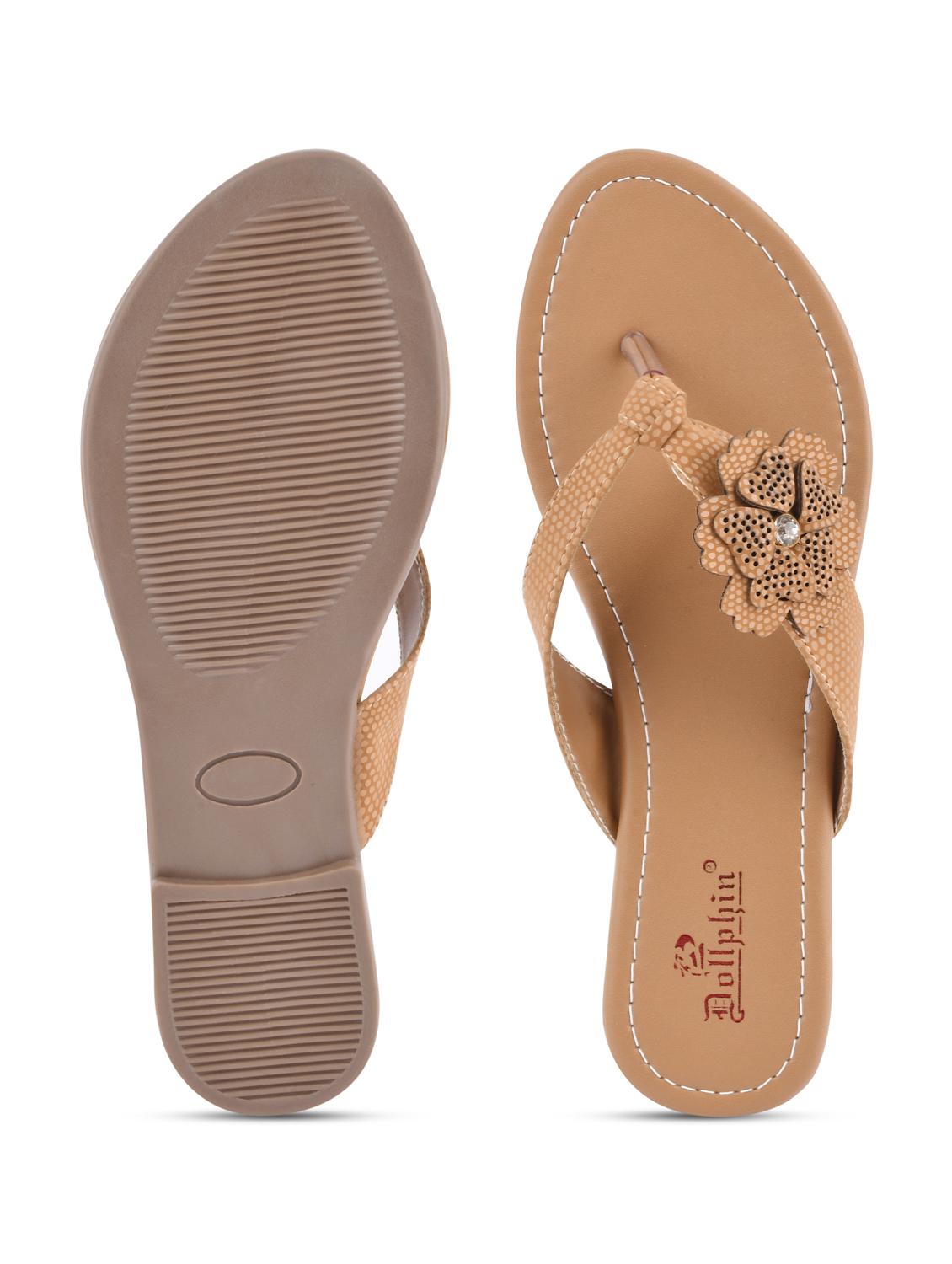 beige pu slip on sandals - 20053035 - Standard Image - 5