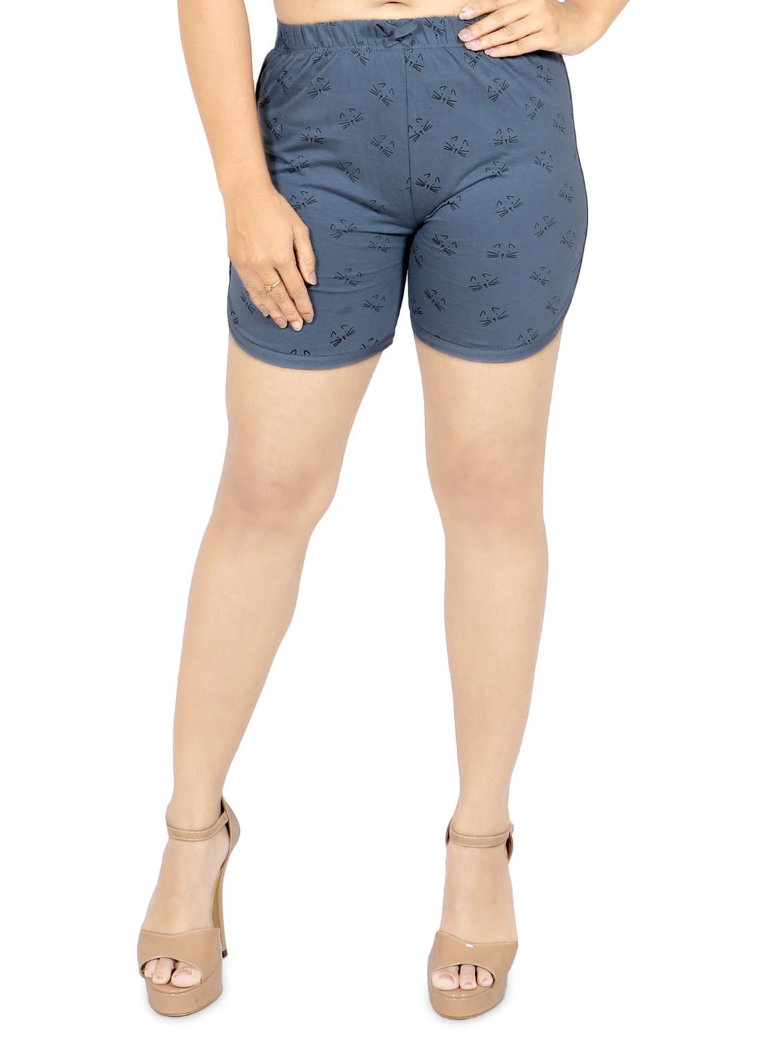 mid rise printed regular shorts - 20053976 - Zoom Image - 0