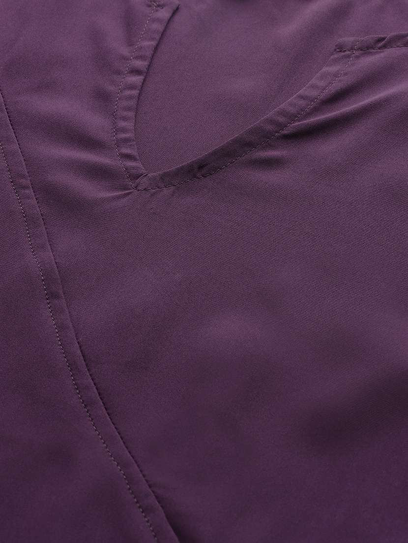women's asymmetric v neck top - 20055651 - Standard Image - 3