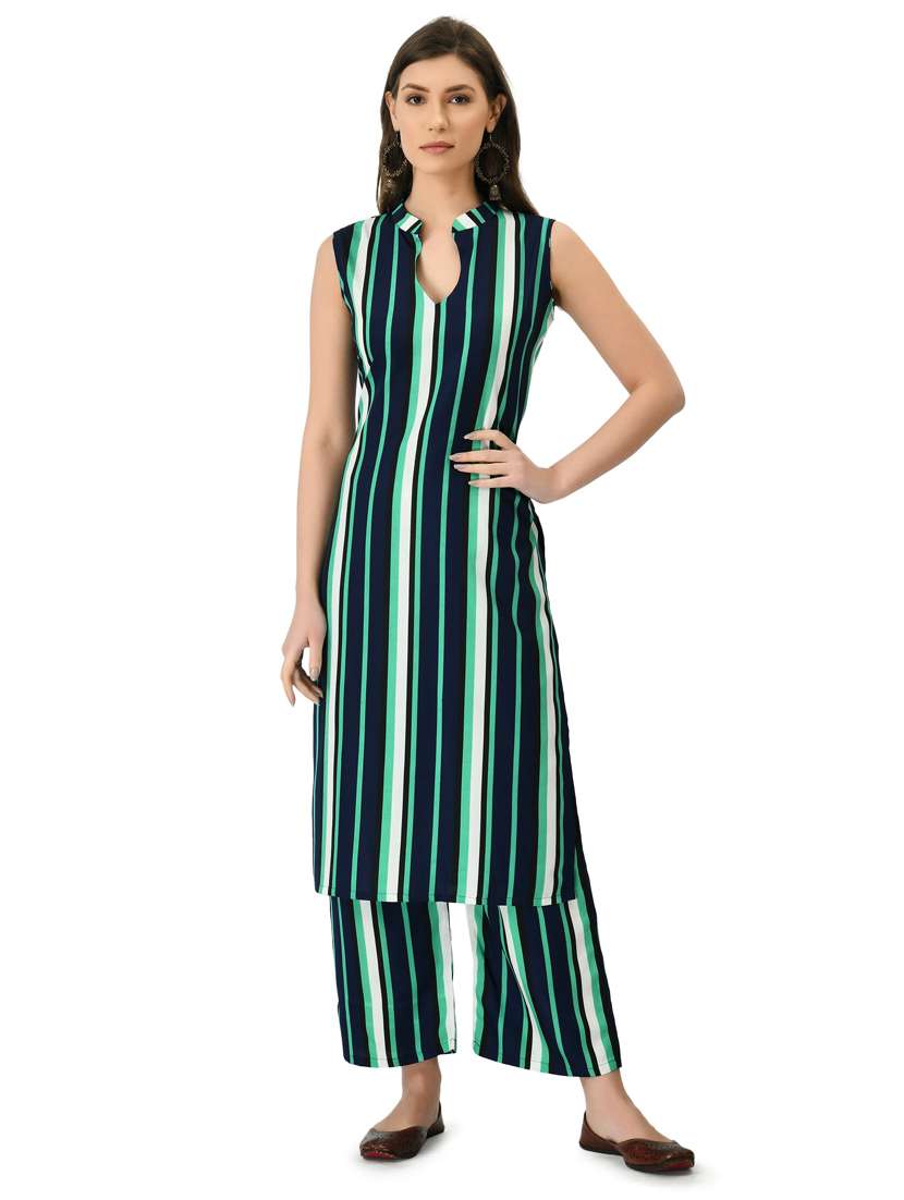 striped kurta palazzo set