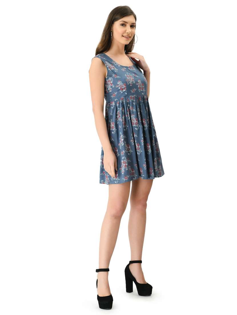 women's fit & flare floral dress - 20056067 -  Standard Image - 3