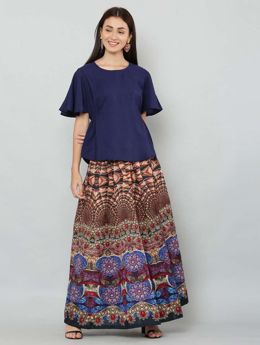 printed top & skirt co-ords set - 20056086 - Standard Image - 3