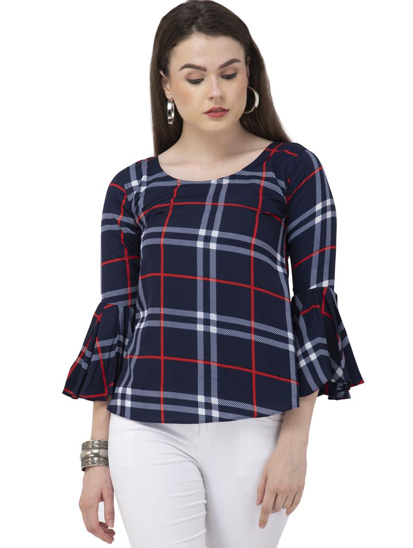 women's a line round neck top - 20056088 - Zoom Image - 0