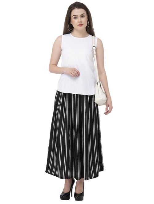 women's straight round neck top - 20056094 - Standard Image - 0