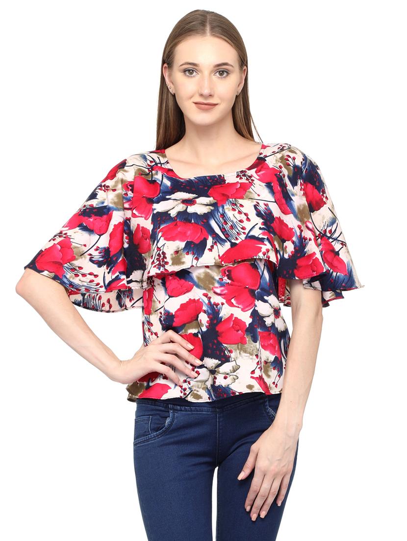 women's layered round neck top - 20056096 - Zoom Image - 0