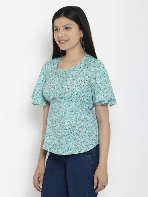 women's straight round neck top - 20056106 -  Standard Image - 0