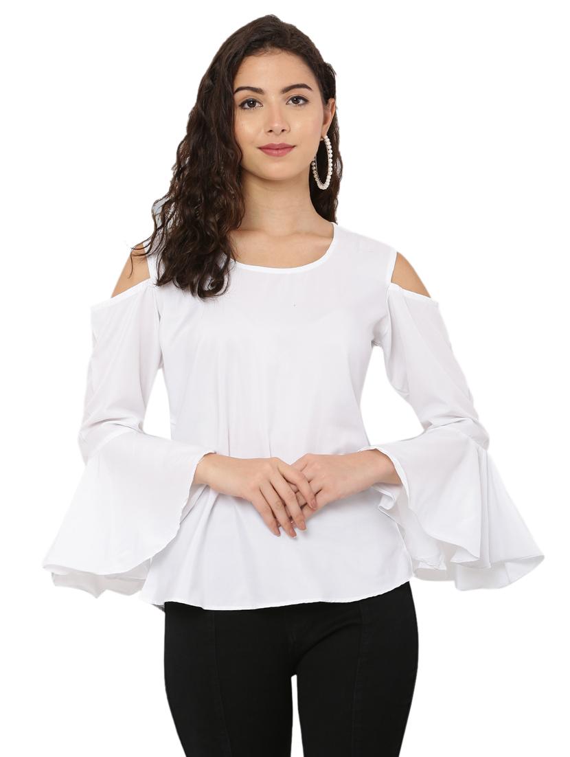women's straight round neck top - 20056119 - Zoom Image - 0