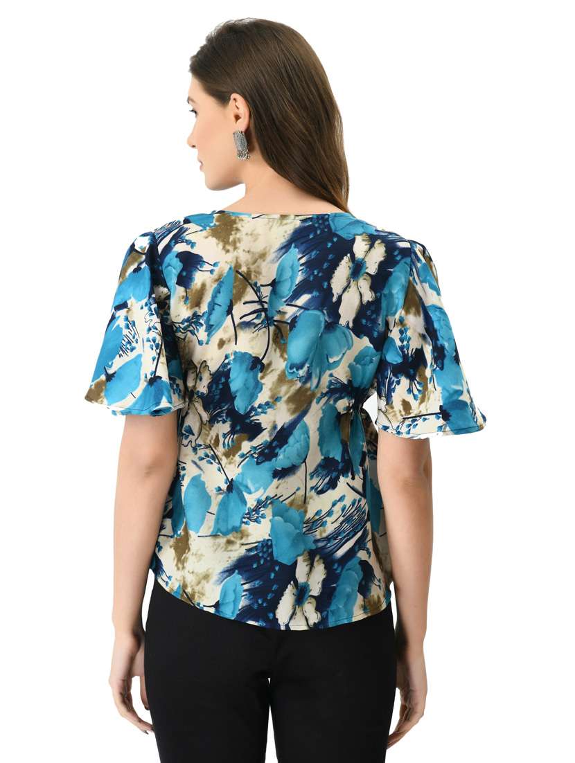 women's a line round neck top - 20056132 -  Standard Image - 3