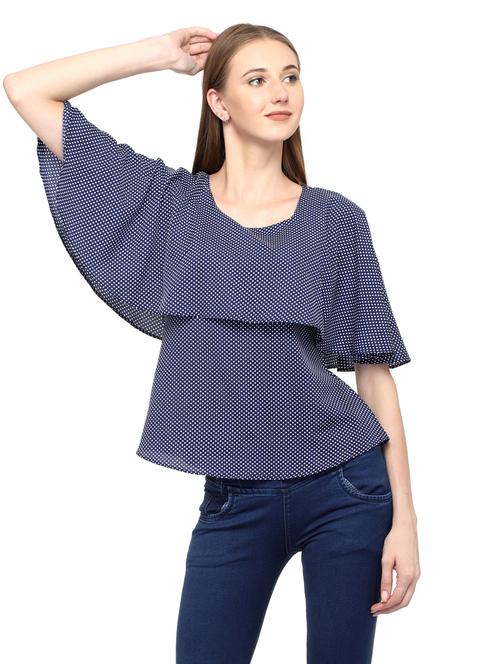 women's layered round neck top - 20056134 -  Standard Image - 0