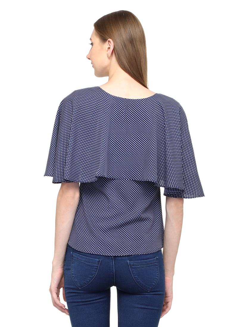 women's layered round neck top - 20056134 - Standard Image - 3
