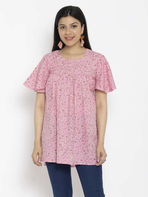 women's straight round neck top - 20056139 -  Standard Image - 0