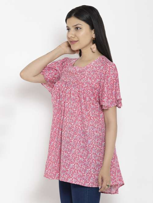 women's high-low square neck top - 20056142 -  Standard Image - 0