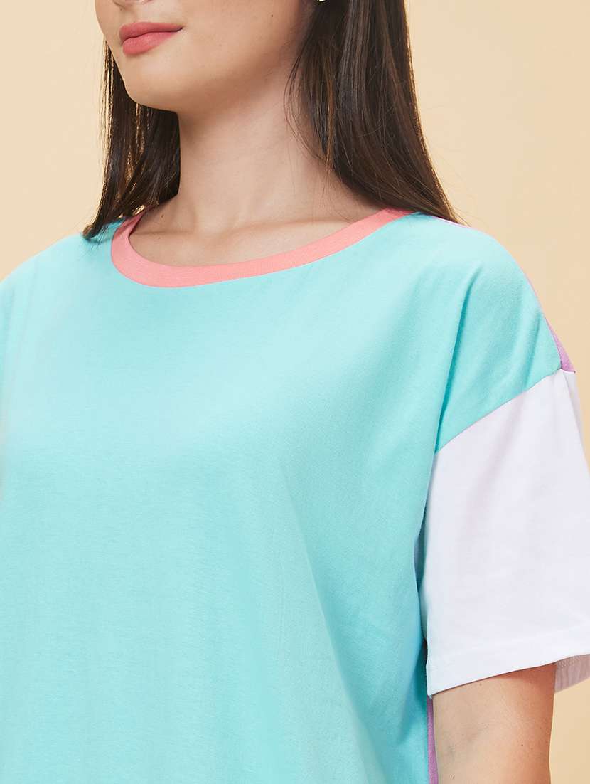 women multi coloured cotton regular t-shirt - 20056406 -  Standard Image - 5