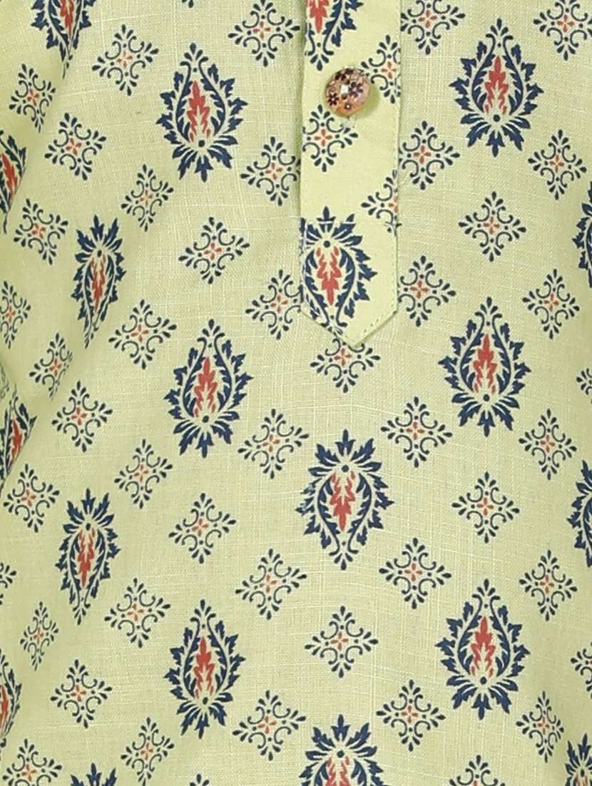 boys printed kurta pajama set - 20057577 -  Standard Image - 3