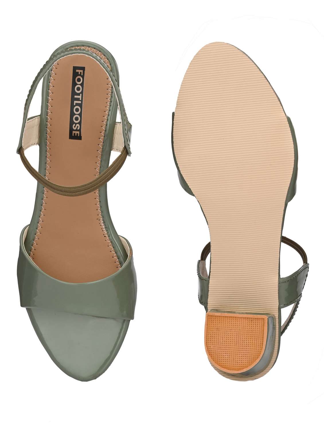 women back strap block heel sandal - 20058699 -  Standard Image - 5