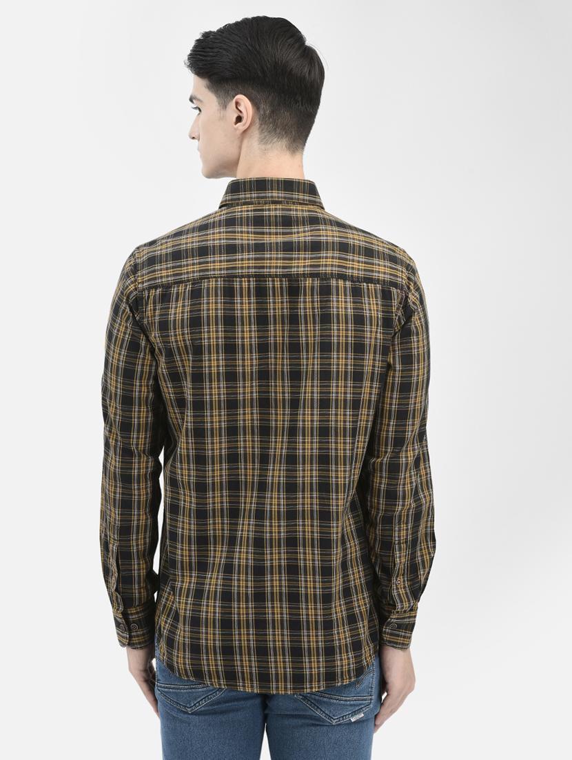 mens checks casual shirt - 20059130 - Standard Image - 3