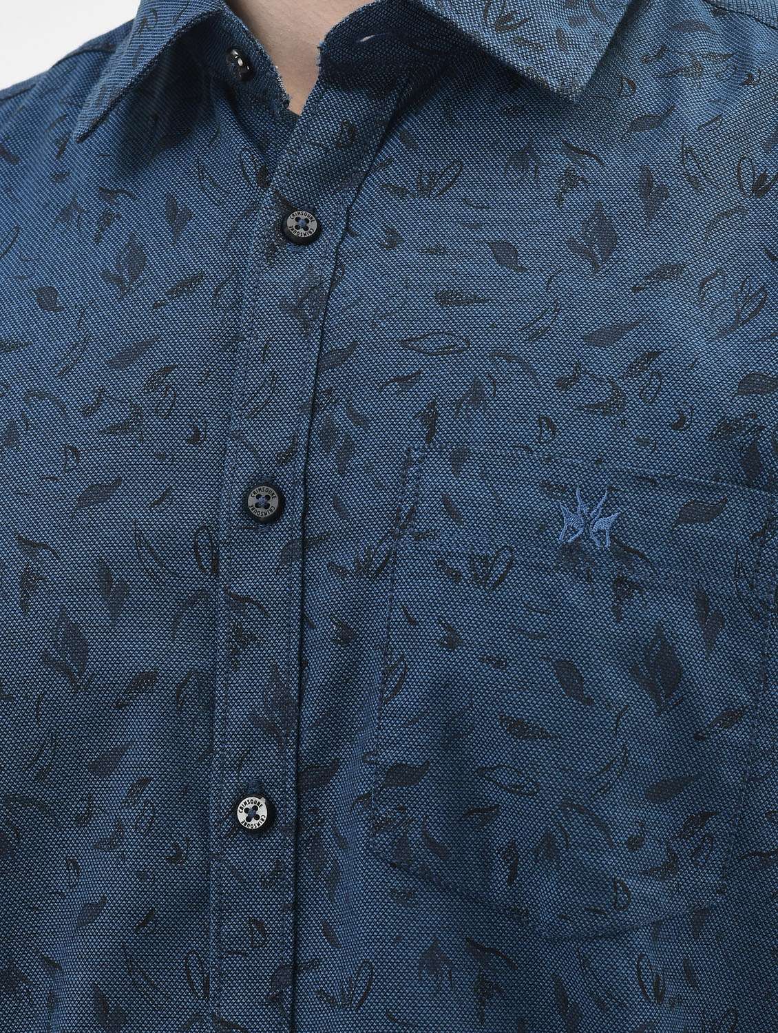 mens leaf print casual shirt - 20059140 -  Standard Image - 5