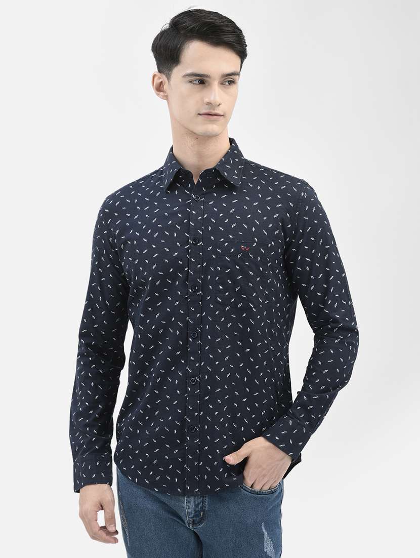 mens printed casual shirt