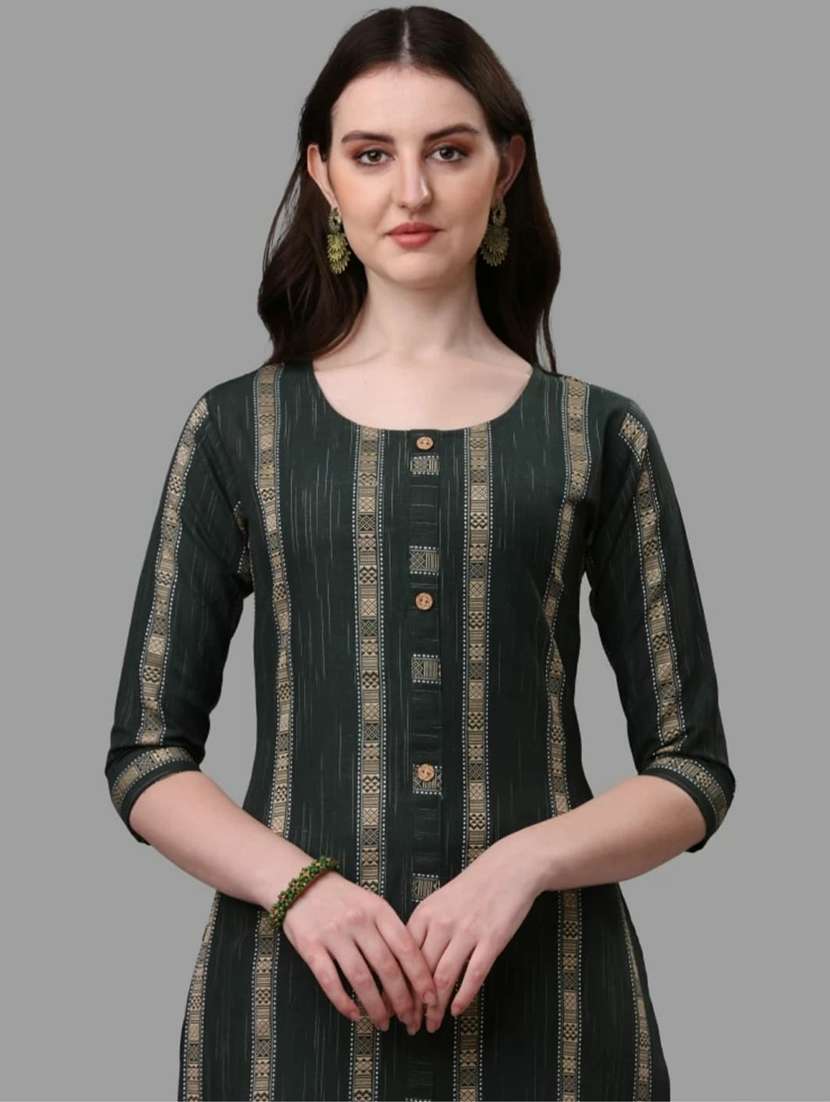 women green kurta pant set with dupatta - 20059887 -  Standard Image - 3