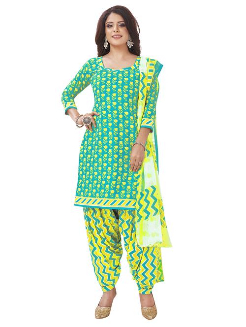 women printed unstitched suit set - 20059978 -  Standard Image - 0