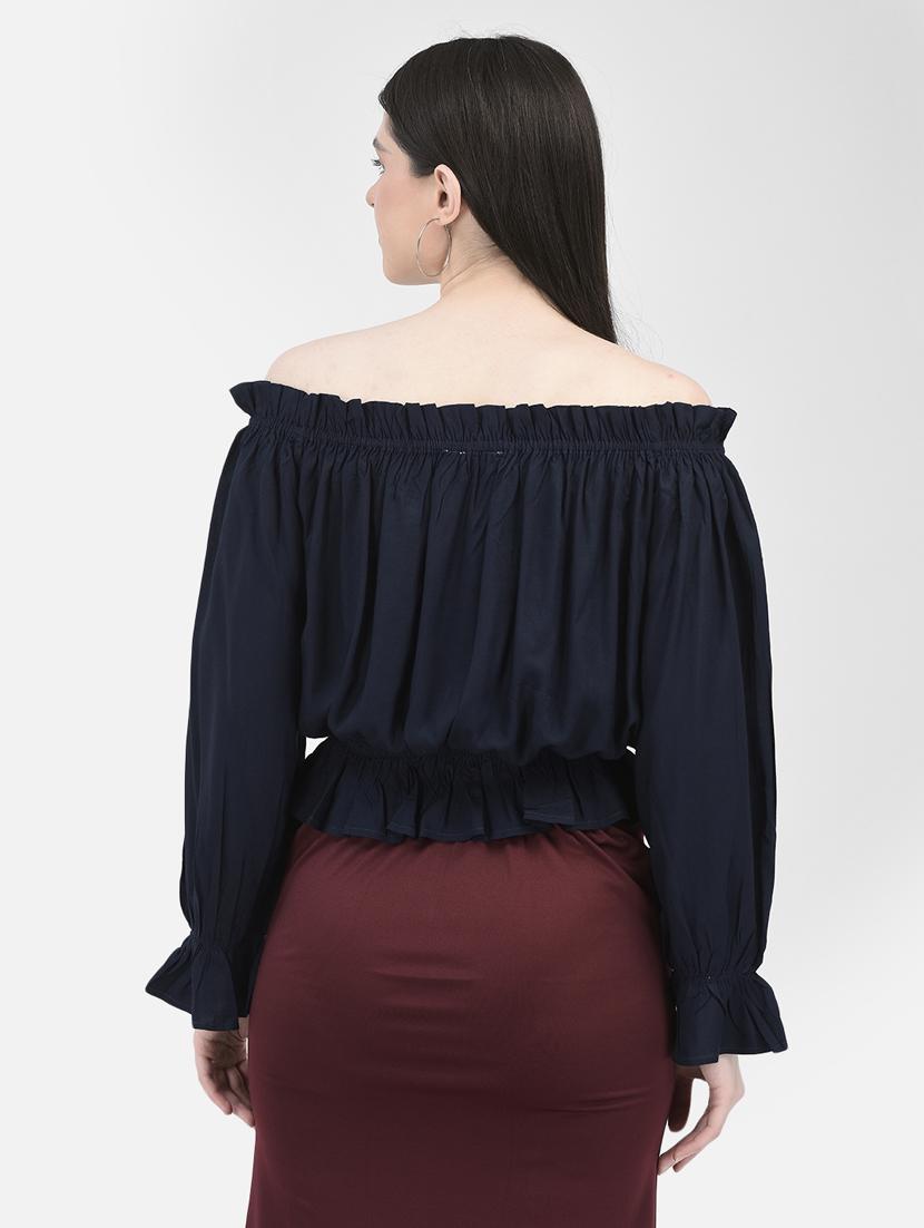 women's crop off shoulder top - 20060010 - Standard Image - 3
