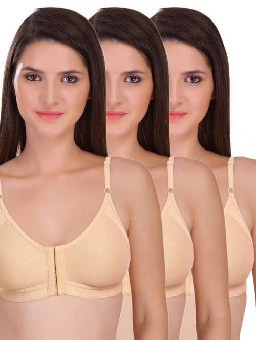 pack of 3 solid non-wired t-shirt bra - 20060028 -  Standard Image - 0