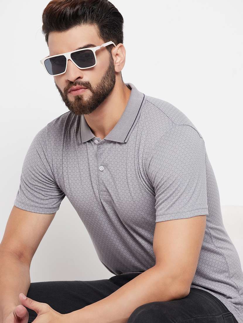 men's printed cotton polo t-shirt - 20060190 -  Standard Image - 3