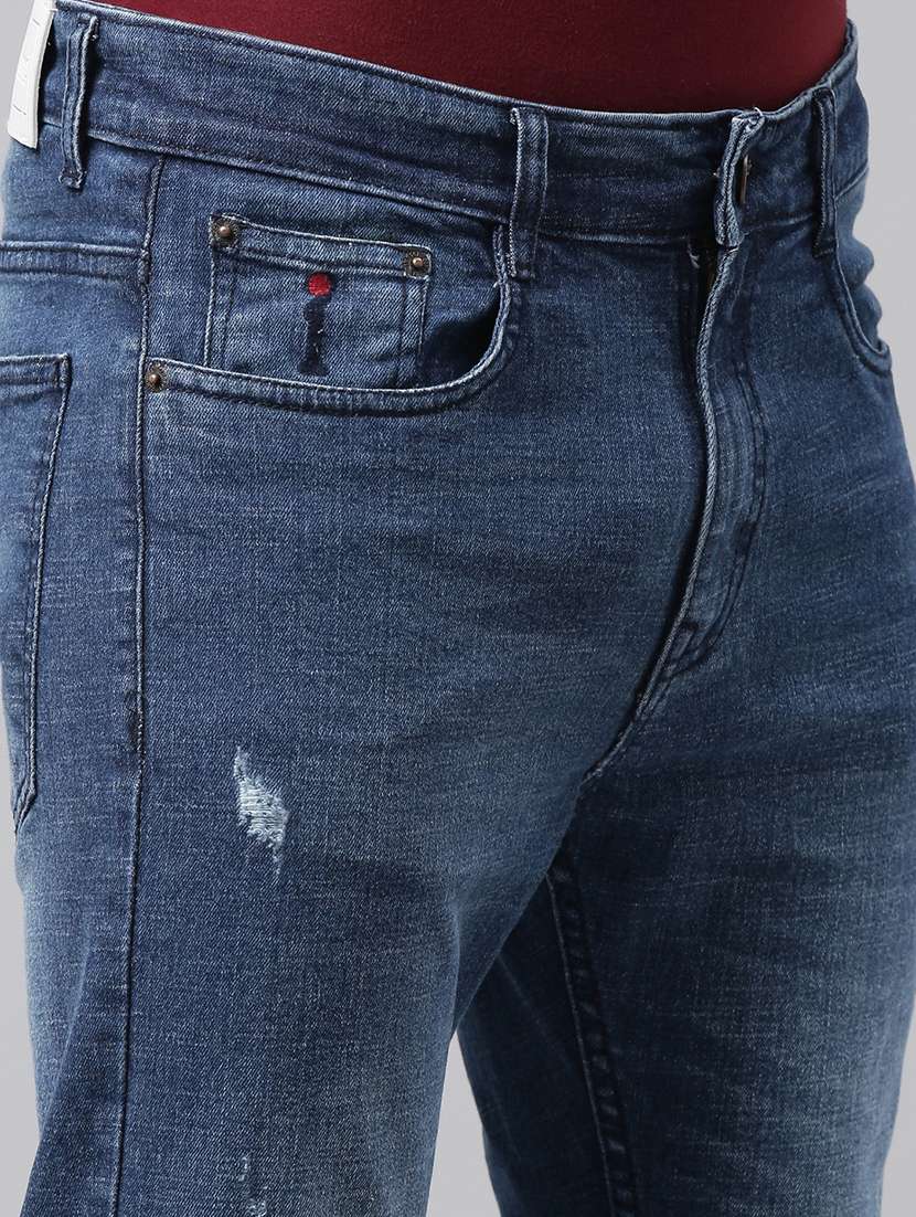 mens slim fit distressed jeans - 20060318 - Standard Image - 5
