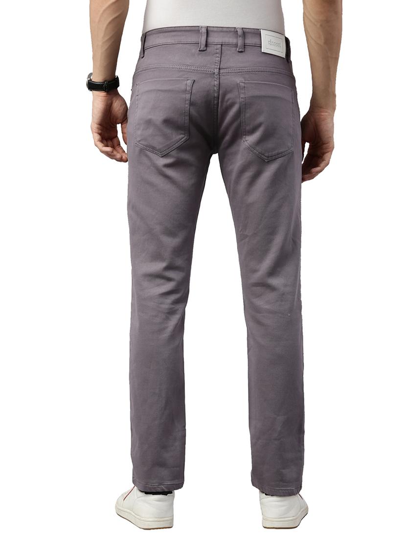 grey cotton plain jeans - 20060344 - Standard Image - 3