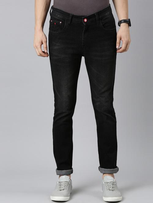 mens slim fit plain jeans - 20060361 - Standard Image - 0