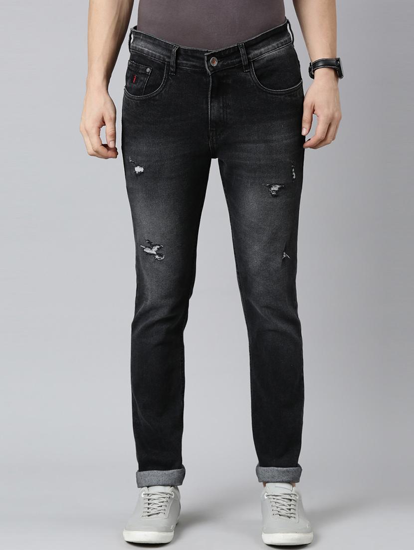 mens slim fit distressed jeans - 20060366 - Zoom Image - 0