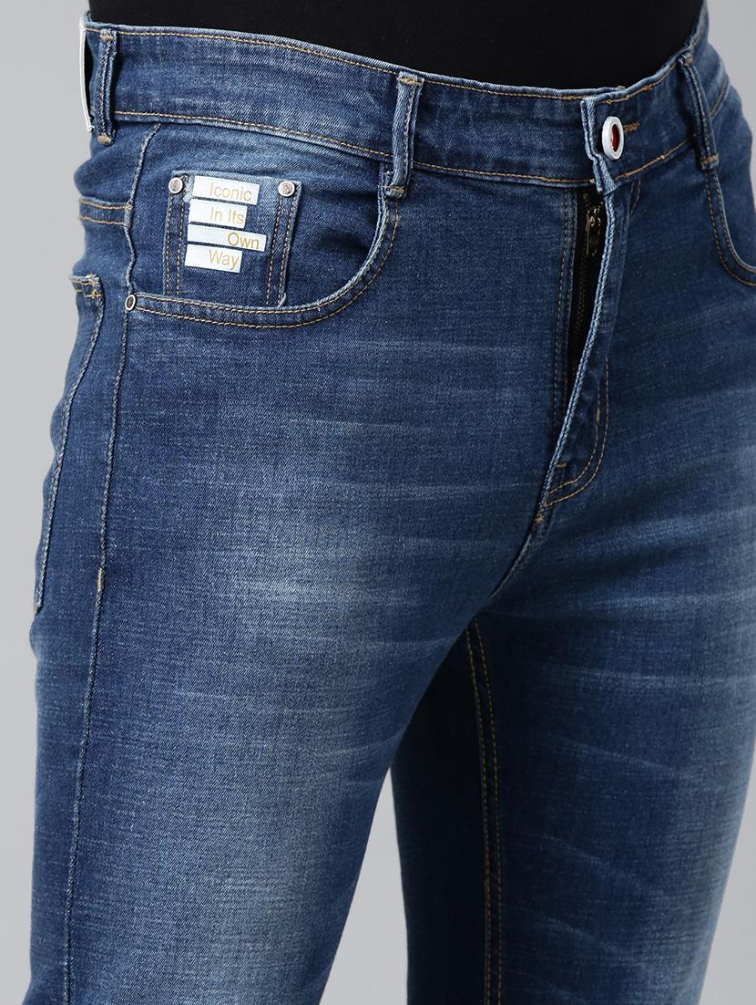 mens slim fit plain jeans - 20060368 - Standard Image - 5
