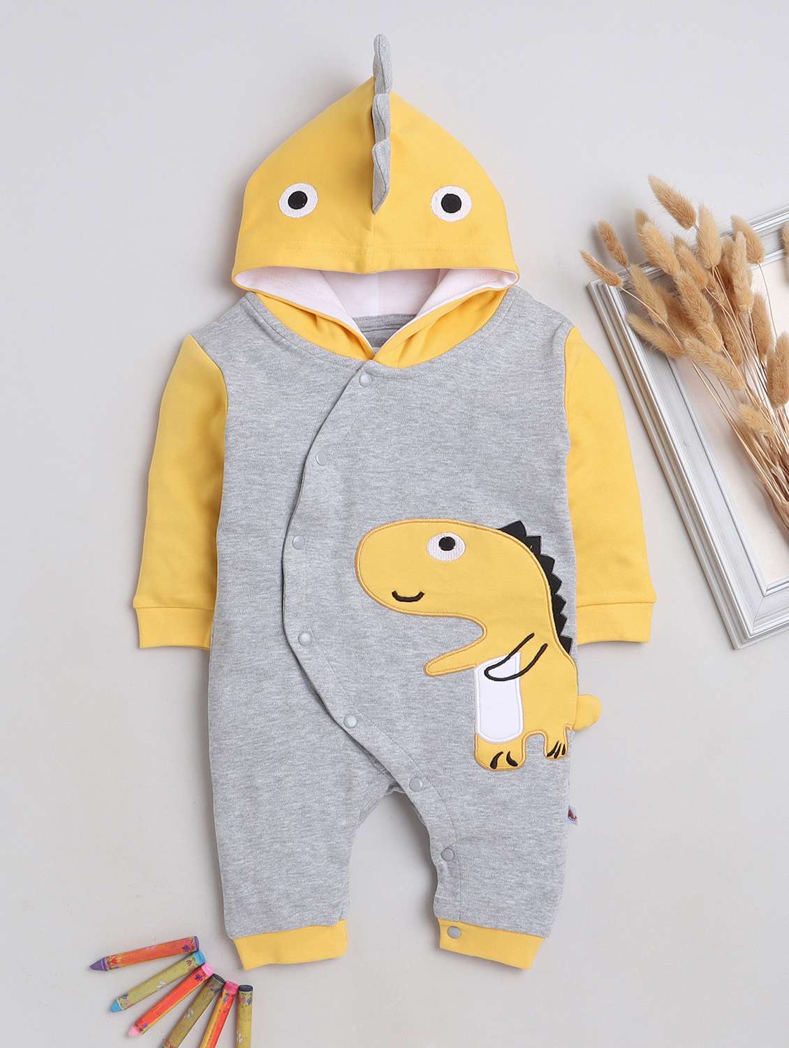 kids printed cotton romper