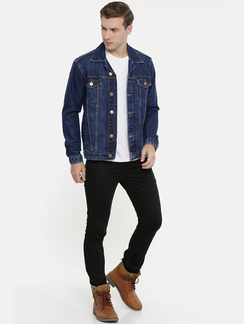 blue washed denim jacket - 20061599 - Standard Image - 3
