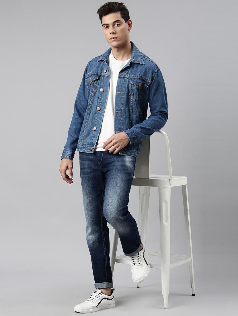 blue washed denim jacket - 20061602 - Standard Image - 3
