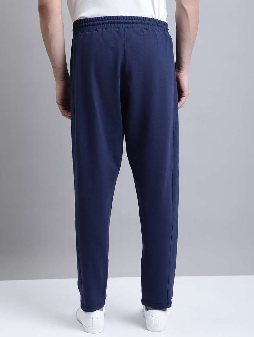 dark blue cotton track pants - 20064057 -  Standard Image - 3