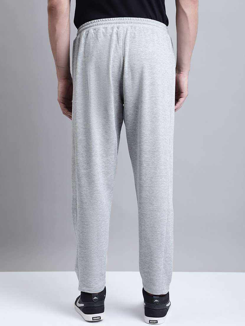 grey cotton track pants - 20064059 -  Standard Image - 3