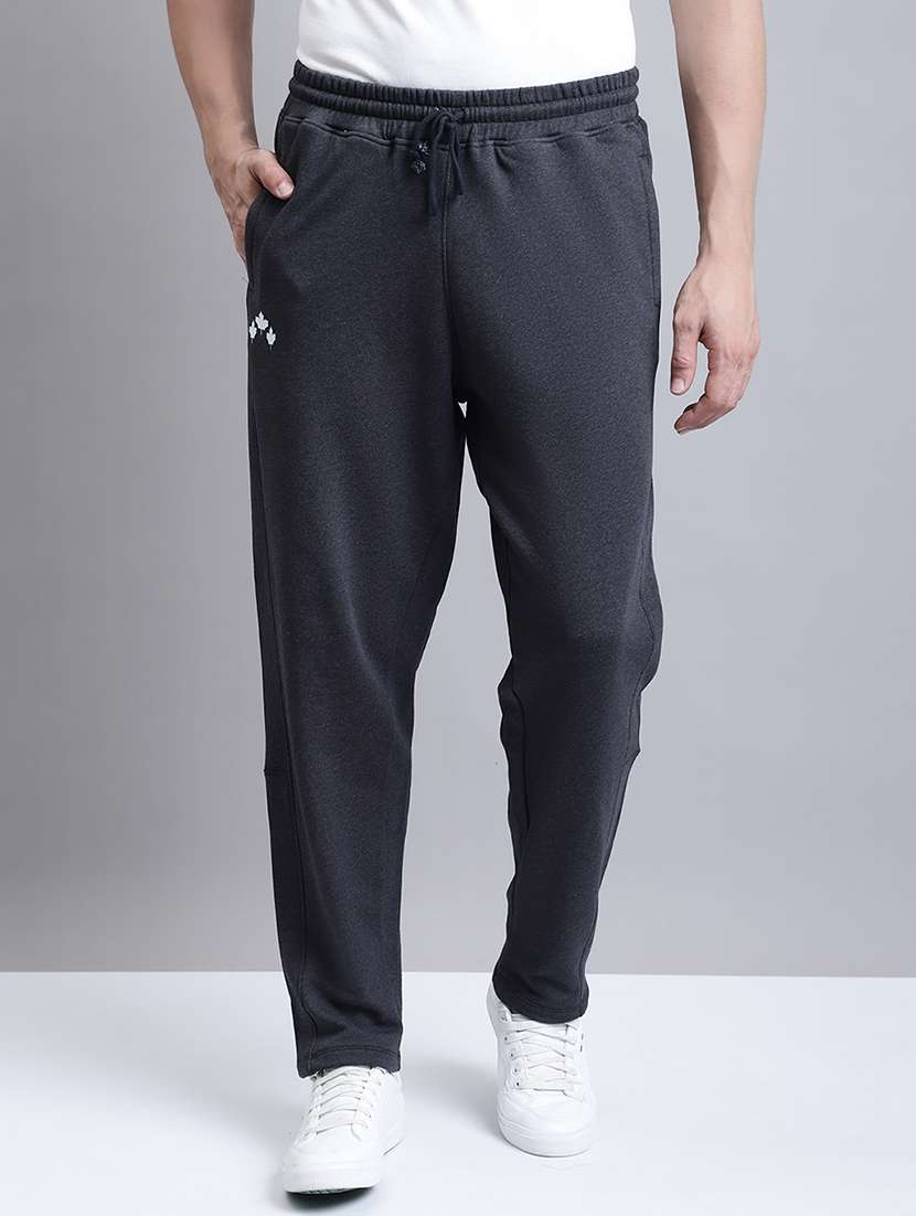 grey cotton  full length track pant