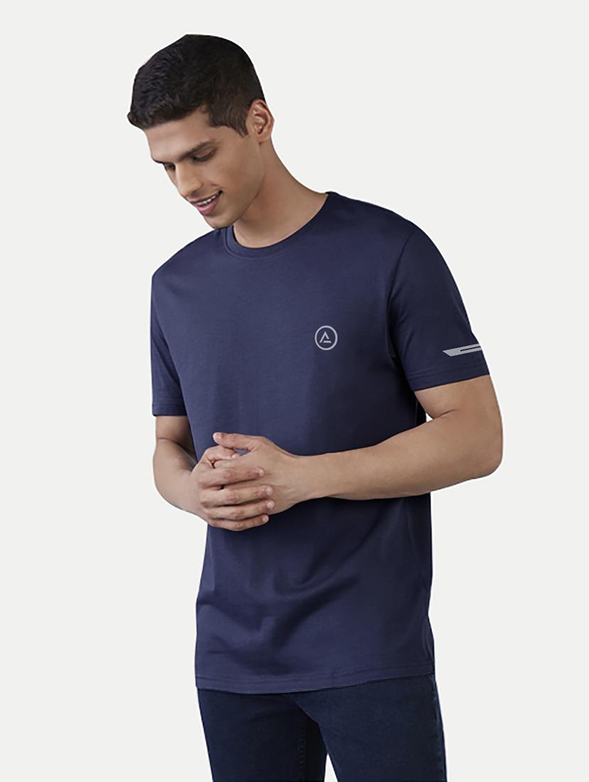 navy blue polyester tshirt - 20067415 - Zoom Image - 0