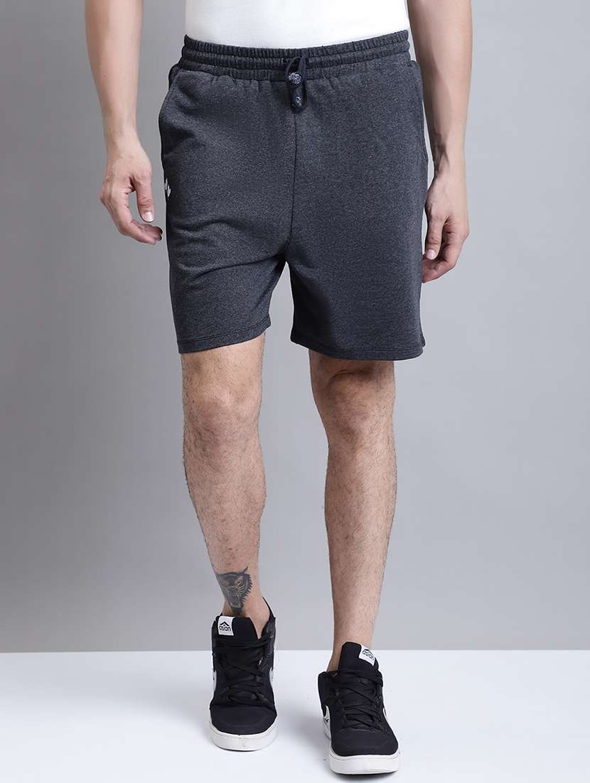 grey cotton shorts