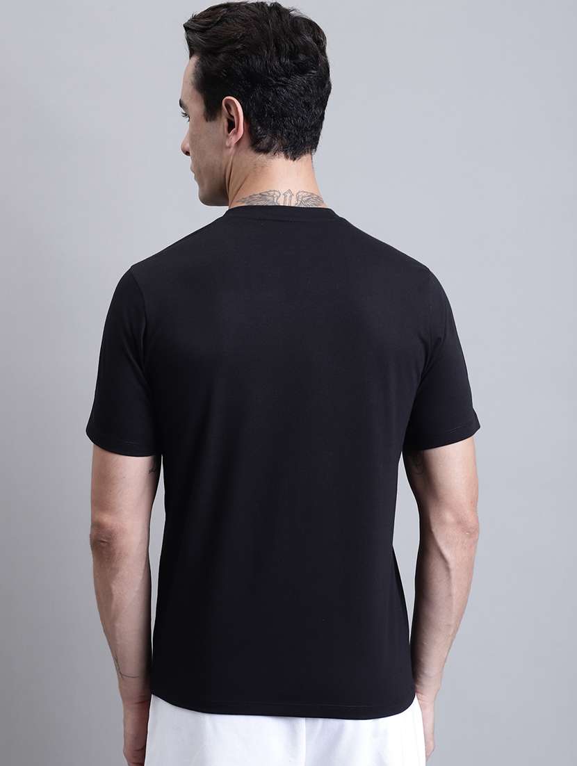 round neck solids t-shirt - 20068375 -  Standard Image - 3
