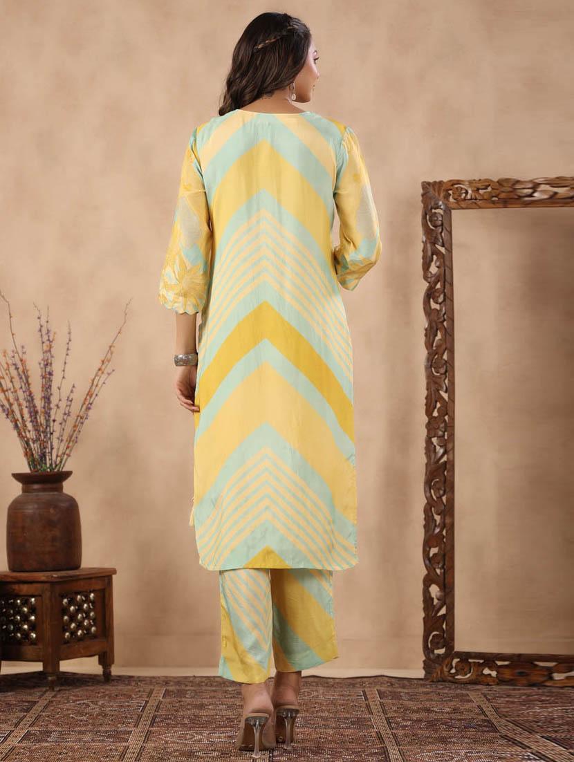 printed kurta pant set - 20068449 - Standard Image - 3