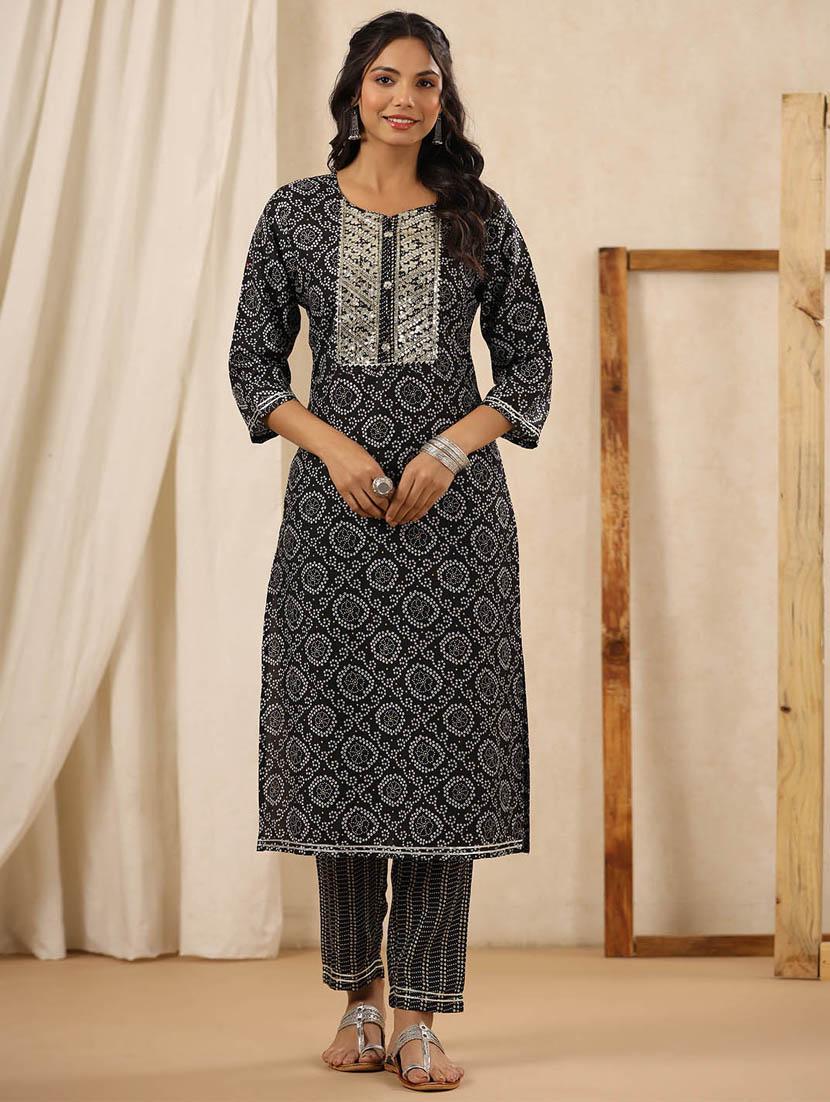 printed kurta pant set - 20068458 - Zoom Image - 0